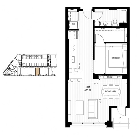 floor plan of upper and lower floors of the modern home